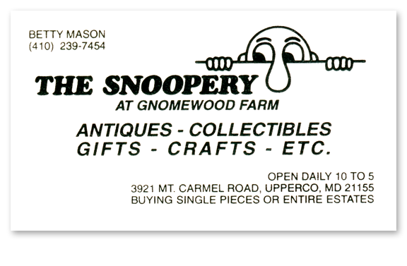 The Snoopery Business Card