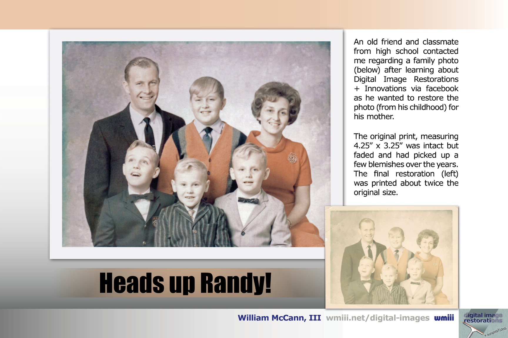 Heads Up Randy!