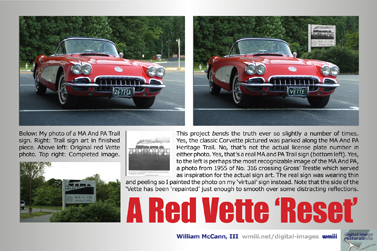 A red Vette reset.